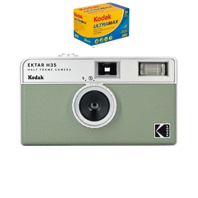 New KODAK EKTAR H35 Half Frame Camera 35mm Film Camera Reusable Film Camera With Flash Light