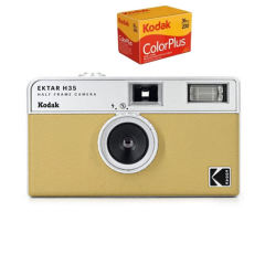 New KODAK EKTAR H35 Half Frame Camera 35mm Film Camera Reusable Film Camera With Flash Light