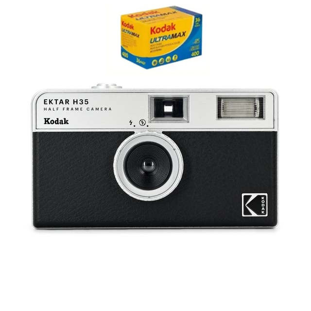 New KODAK EKTAR H35 Half Frame Camera 35mm Film Camera Reusable Film Camera With Flash Light