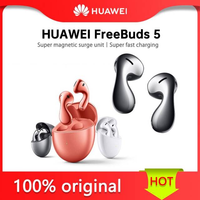 New Original Huawei FreeBuds 5 TWS Earphones Wireless Headphones ANC L2HC Hi-Res High-Res Sound LDAC Quality Earbuds