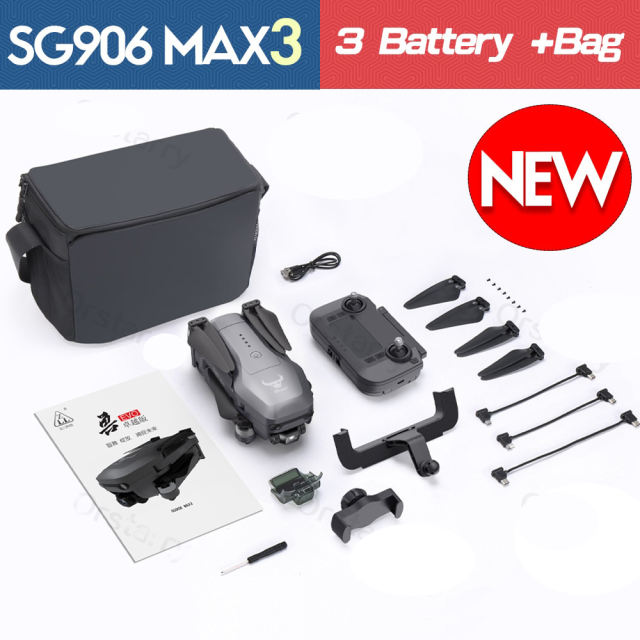 2023 NEW SG906 MAX3 Professional FPV EIS 4K Camera Drones with 3-Axis Gimbal 5G Brushless GPS Quadcopter Obstacle Avoidance