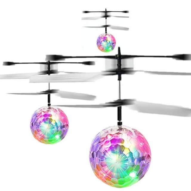 Colourful Mini Drone Shinning LED RC drone Flying Ball Helicopter Light Crystal Ball Induction dron Quadcopter Aircraft kids toys