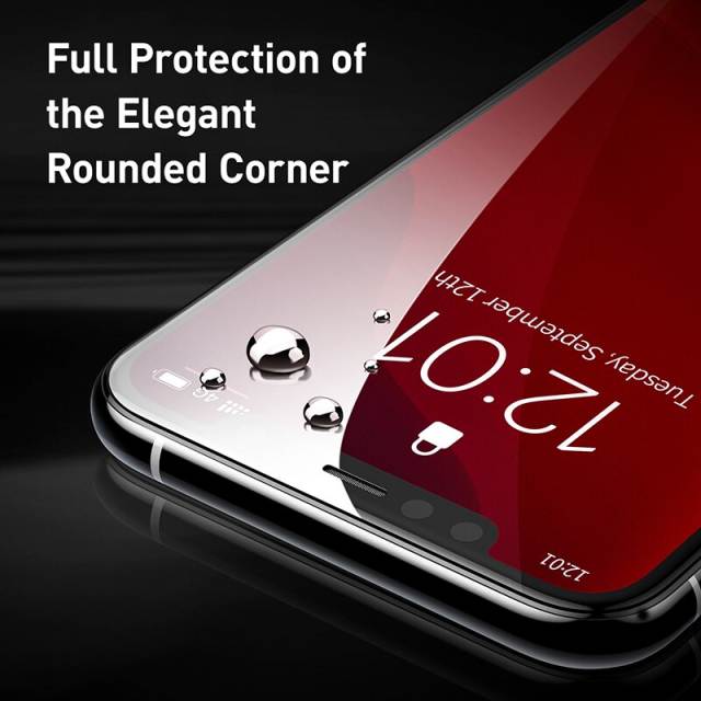 Baseus 2Pcs 0.3mm Screen Protector For iPhone 14 13 12 11 Pro Xs Max Tempered Glass Screen Protector