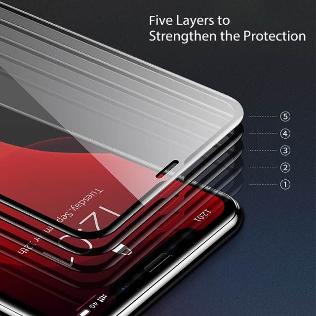 Baseus 2Pcs 0.3mm Screen Protector For iPhone 14 13 12 11 Pro Xs Max Tempered Glass Screen Protector