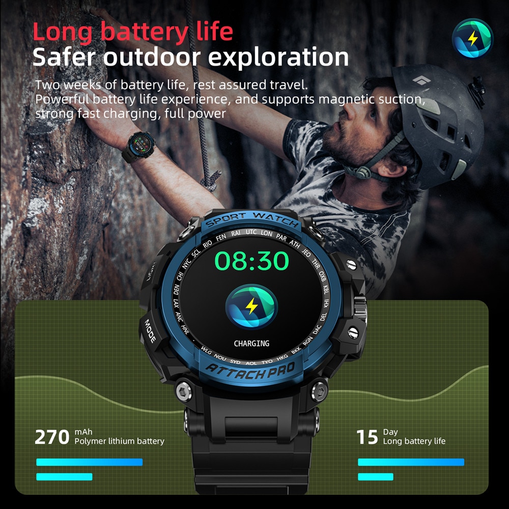 LOKMAT ATTACK Pro Sport Smart Watch Bluetooth Calls Watches 5ATM