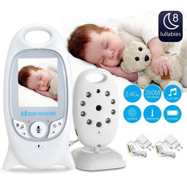 V601 Wireless  Video Color Baby Monitor  Night Vision Baby Security Camera Temperature Baby
