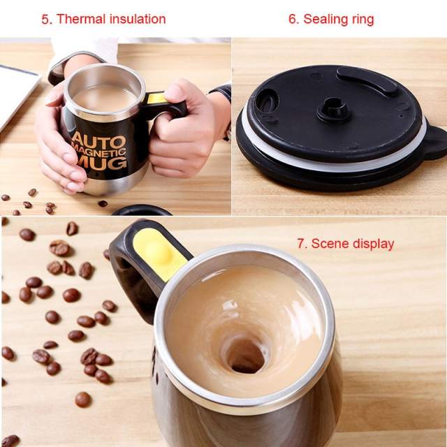 New Automatic Self Stirring Magnetic Mug