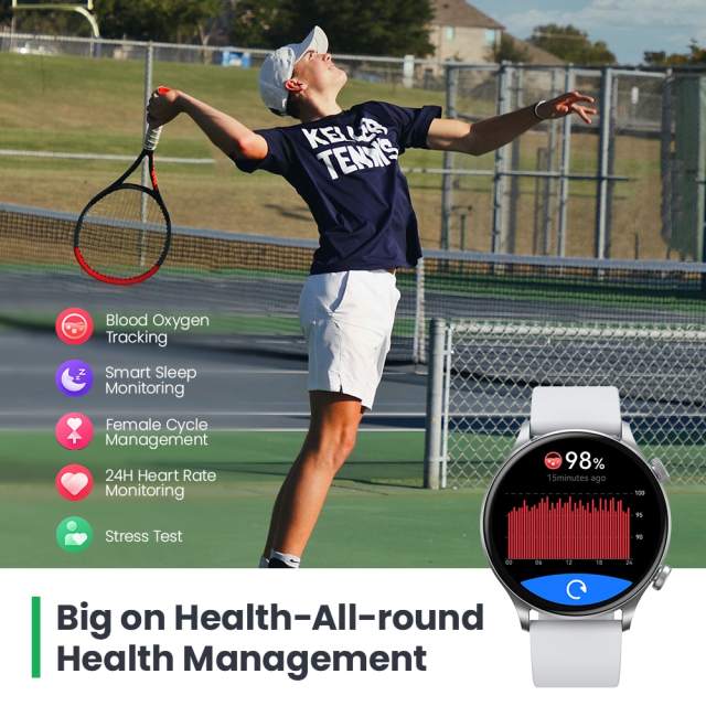 HAYLOU Solar Plus RT3 Smart Watch 1.43"AMOLED Display Bluetooth Phone Call Smartwatch Health Monitor Sport Watch