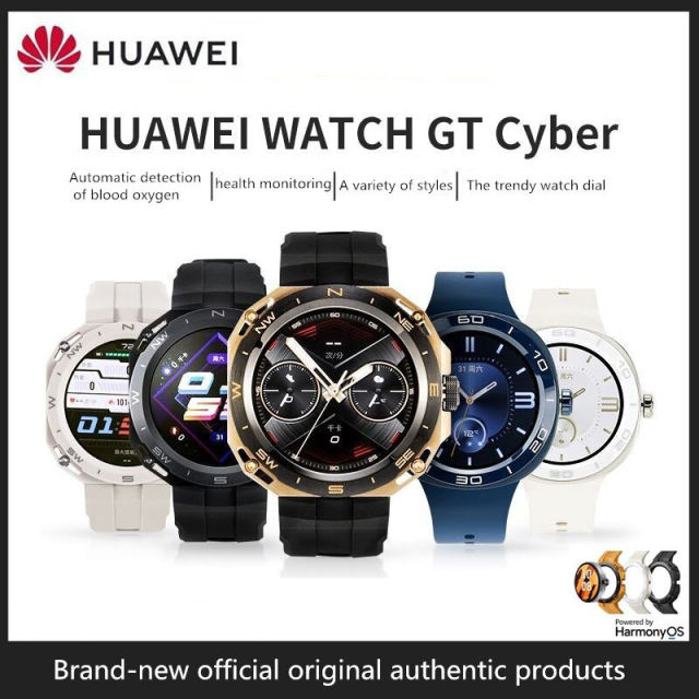 2023 HUAWEI WATCH GT Cyber Intelligent Motion Bluetooth Call GPS Heart Rate Monitoring Waterproof Smartwatch