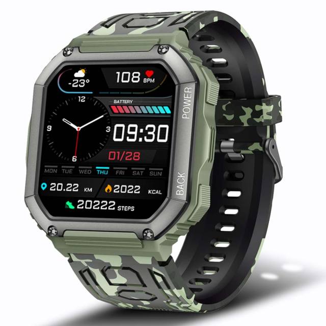 SENBONO Smart Watch Men Big Battery Music Play Fitness Tracker Bluetooth Dial Call Sport Smartwatch