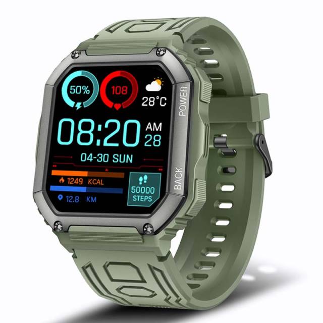 SENBONO Smart Watch Men Big Battery Music Play Fitness Tracker Bluetooth Dial Call Sport Smartwatch