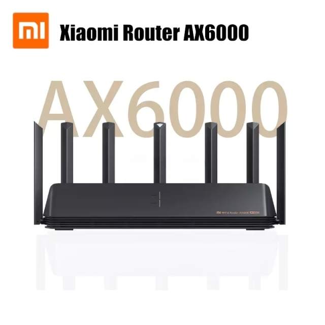 Xiaomi Router AloT Wifi6 AX6000 160MHZ 4K QAM 512MB Gigabit Vpn Office Home Use Mesh Repeater External Signal Routers Networking