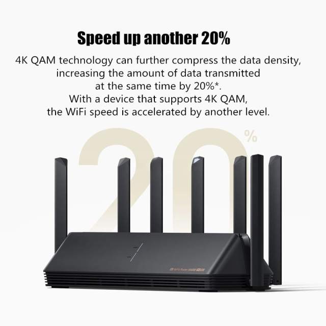 Xiaomi Router AloT Wifi6 AX6000 160MHZ 4K QAM 512MB Gigabit Vpn Office Home Use Mesh Repeater External Signal Routers Networking