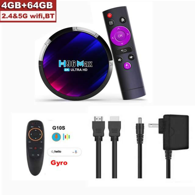 H96 MAX Android 13 TV BOX RK3528 64GB 32GB 16GB 2.4G 5G WIFI 6 BT 5.0 Global Media Player Set Top Receiver