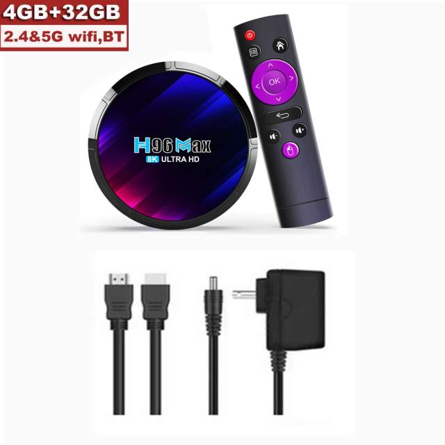 H96 MAX Android 13 TV BOX RK3528 64GB 32GB 16GB 2.4G 5G WIFI 6 BT