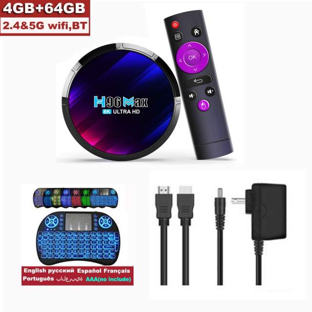 H96 MAX Android 13 TV BOX RK3528 64GB 32GB 16GB 2.4G 5G WIFI 6 BT 5.0 Global Media Player Set Top Receiver