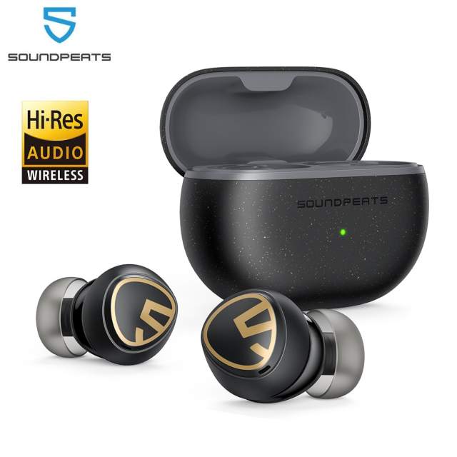 SOUNDPEATS Mini Pro HS Wireless Earbuds Bluetooth 5.3 Hybrid ANC Earhones with Hi-Res Sound