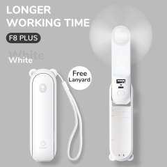 JISULIFE Portable Fan Mini Handheld Fan USB 4800mAh Recharge Hand Held Small Pocket Fan with Power Bank Flashlight Feature