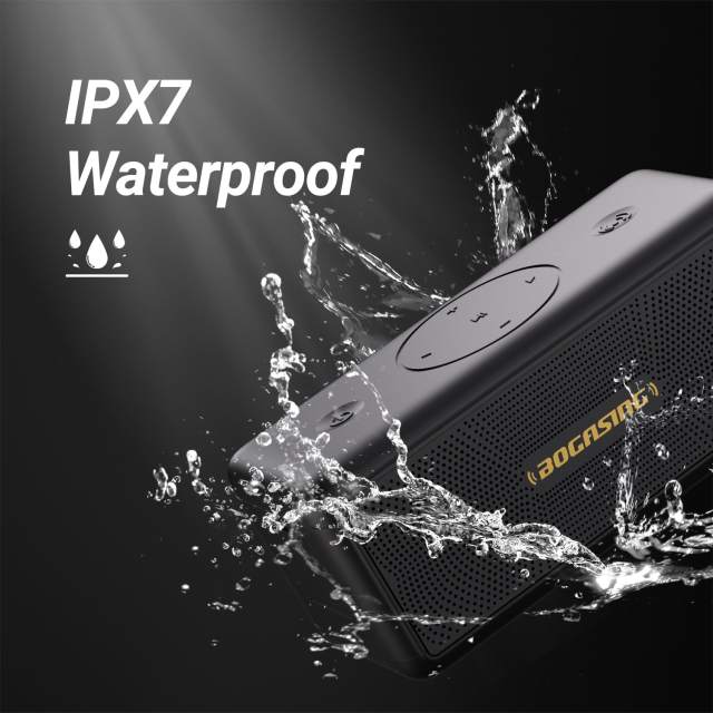 BOGASING M5 Bluetooth Speaker 40W Bluetooth 5.3 Wireless Speakers With 360 degree Surround Sound IPX7 Waterproof 30H Playtime