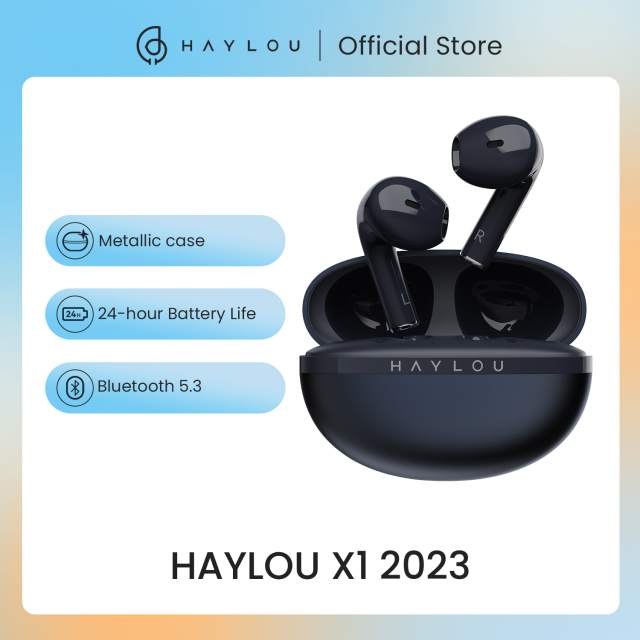 2023 NEW HAYLOU X1 True Wireless Earphone Metallic Case Bluetooth 5.3 Headphones