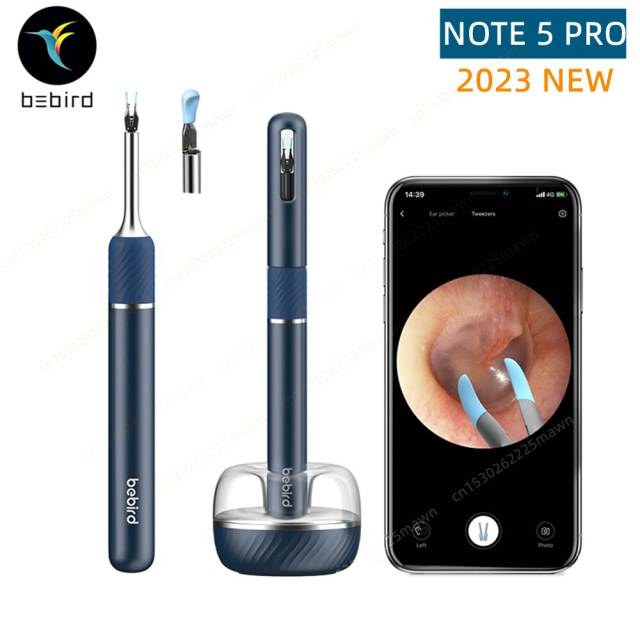 New Bebird Note5 Pro Smart Visual Ear Sticks Endoscope Tweezers High Precision Earpick Mini Camera Otoscope Health Care Ear Cleaner