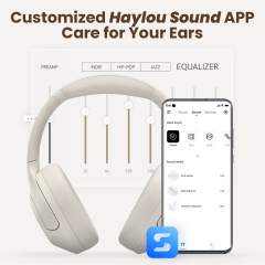 NEW HAYLOU S35 ANC Wireless Bluetooth 5.2 Headphones 42dB Over-ear Noise Cancellation Headsets