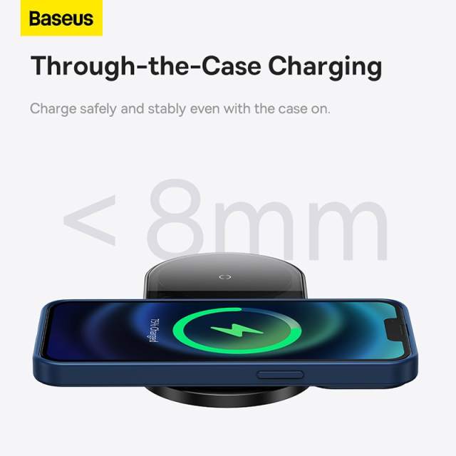 Baseus 20W Dual Qi Wireless Charger Pad For iPhone 14 13 12 Pro Max 11 8 Airpods 3 Xiaomi 2 in 1 Induction Wireless Fast Charger