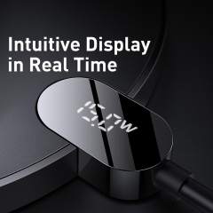 Baseus 15W Qi Wireless Charger For iPhone 14 13 12 Pro Max Digital Display Fast Wireless Charging For Samsung Xiaomi pad HuaWei