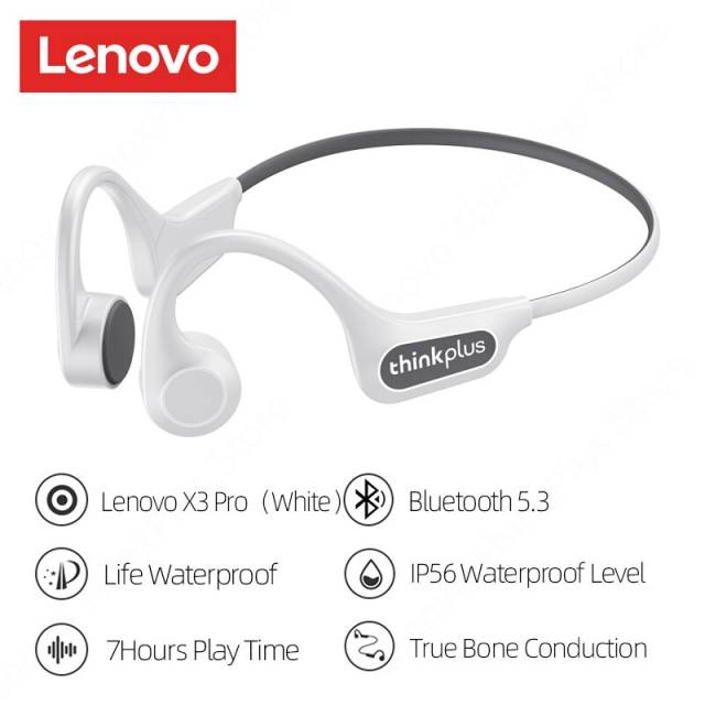 Lenovo Bone Conduction Earphones X3 Pro Bluetooth Hifi Ear-hook Wireless Headset