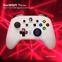New GameSir T4 Pro White Version Bluetooth Gaming Controller 2.4G Wireless Gamepad