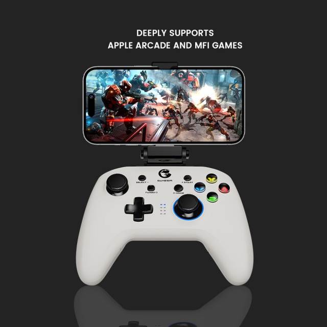 New GameSir T4 Pro White Version Bluetooth Gaming Controller 2.4G Wireless Gamepad