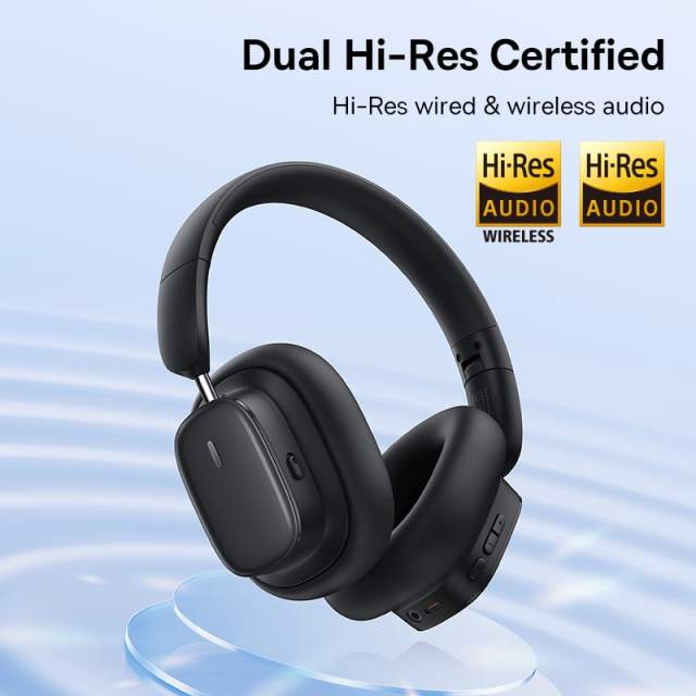 Baseus Bowie H1i Wireless Headphone Bluetooth 5.3 38db ANC Noise Cancellation Hi-Res 3D Spatial Audio Over the Ear Headsets