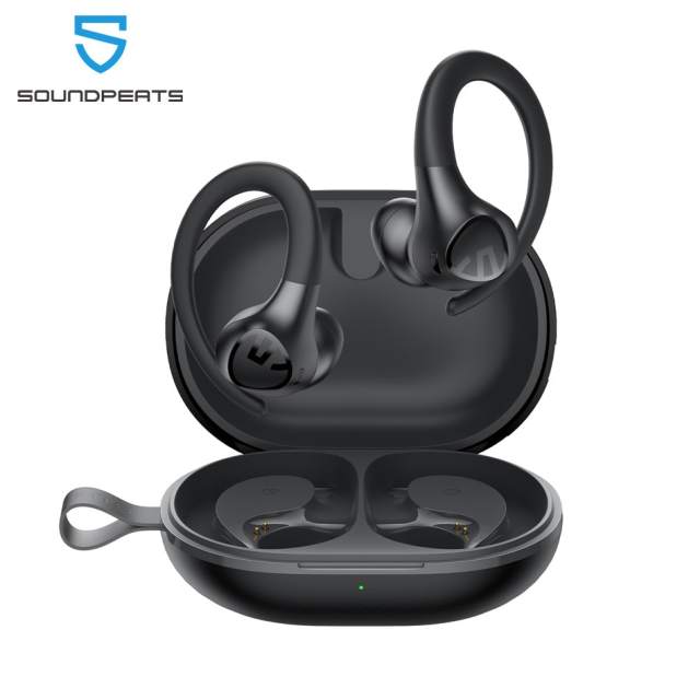 SoundPEATS Wings 2 Bluetooth 5.3 Wireless Earbuds Waterproof Sports Over-Ear Hooks Earphones