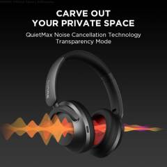1MORE Sonoflow Wireless Bluetooth Active Noise Canceling Headphones, Hi-Res LDAC 12 EQ, 70H Battery, Connect 2 Devices, 5 Mic
