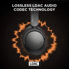 1MORE Sonoflow Wireless Bluetooth Active Noise Canceling Headphones, Hi-Res LDAC 12 EQ, 70H Battery, Connect 2 Devices, 5 Mic