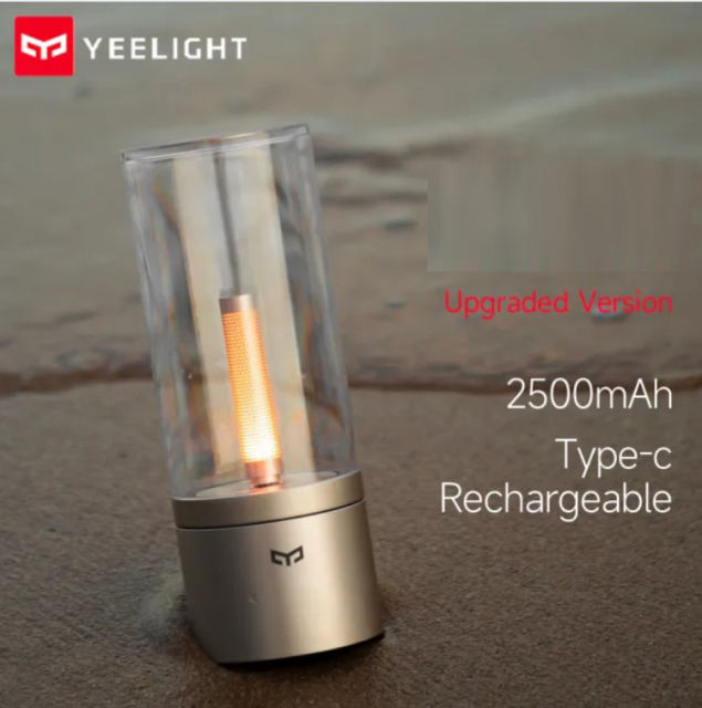 2023 New Yeelight Candela lamp Led Night light rotate to meet the right mood candle-like breathing light stepless dimming