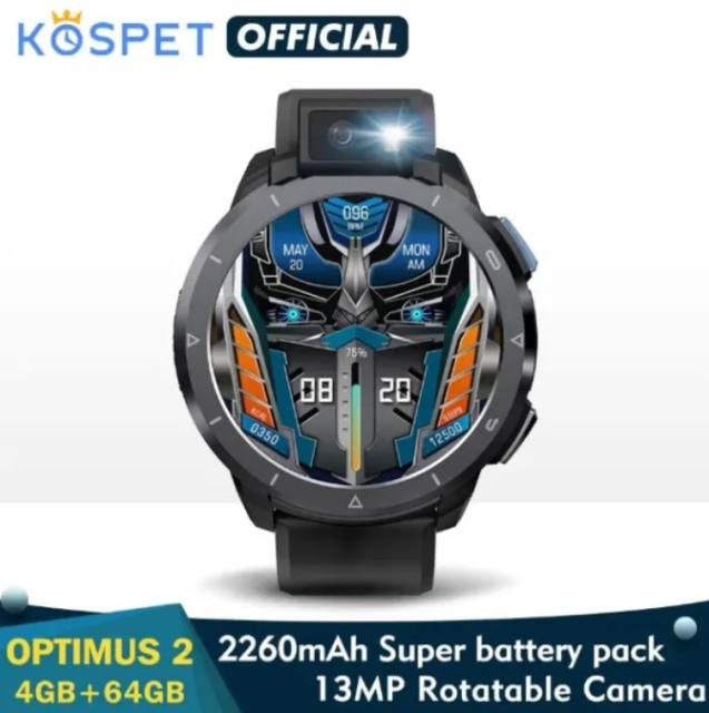 KOSPET Optimus 2 smart watch 4GB 128GB Full touch screen 2260mAh Sport Men's watches