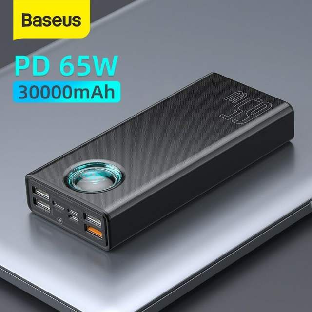 New Baseus 65W Power Bank 30000mAh/20000mAh PD Quick Charge FCP SCP Powerbank