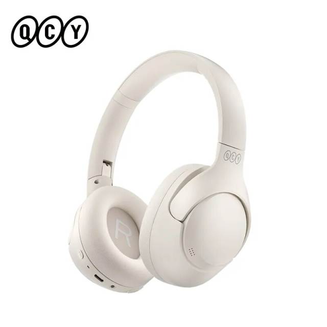 QCY H3 ANC Wireless Headphones Bluetooth 5.3 Hi-Res Audio Over Ear Headset 43dB Hybrid Active Noise Cancellation Earphones 70H