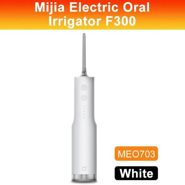 XIAOMI MIJIA Electric Oral Irrigator F300 Portable Water Pick Flosser MEO703 Teeth Whitening Cleaner 240ML 2000 Times/Min 4 Mode