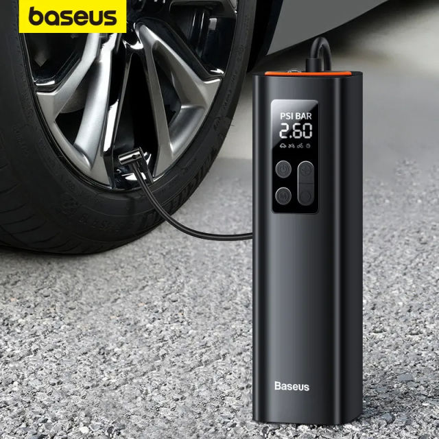 Baseus Mini Car Air Compressor 12V 150PSI Portable Car Tire Inflator Smart Digital Inflatable Pump