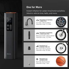 Baseus Mini Car Air Compressor 12V 150PSI Portable Car Tire Inflator Smart Digital Inflatable Pump