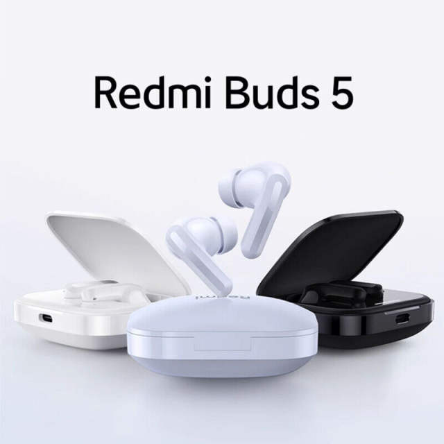 New Xiaomi Redmi Buds 5 46dB Noise Cancelling Bluetooth 5.3 TWS Earphone Earbuds