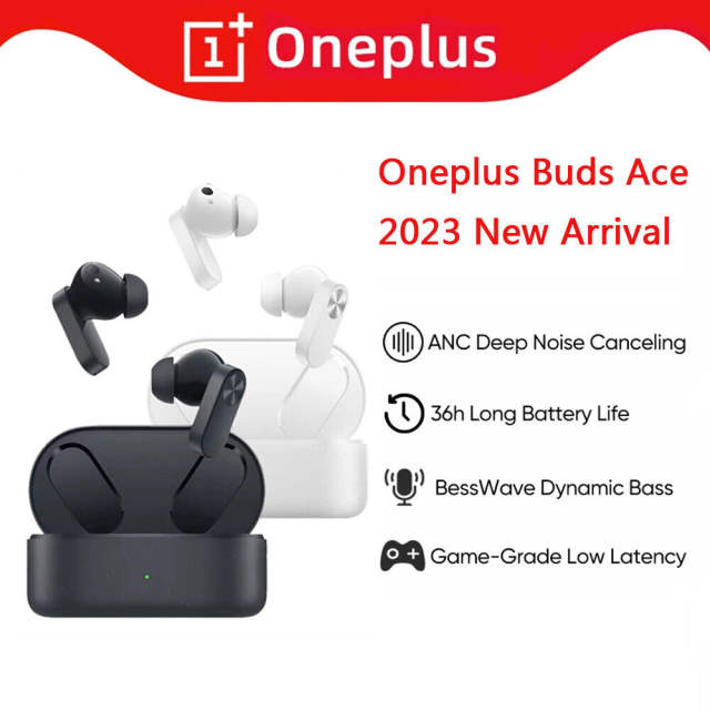 New OnePlus Buds Ace TWS Earphone Bluetooth 5.3 Deep Noise Canceling Gaming Headphone 36 Hours Battery Life