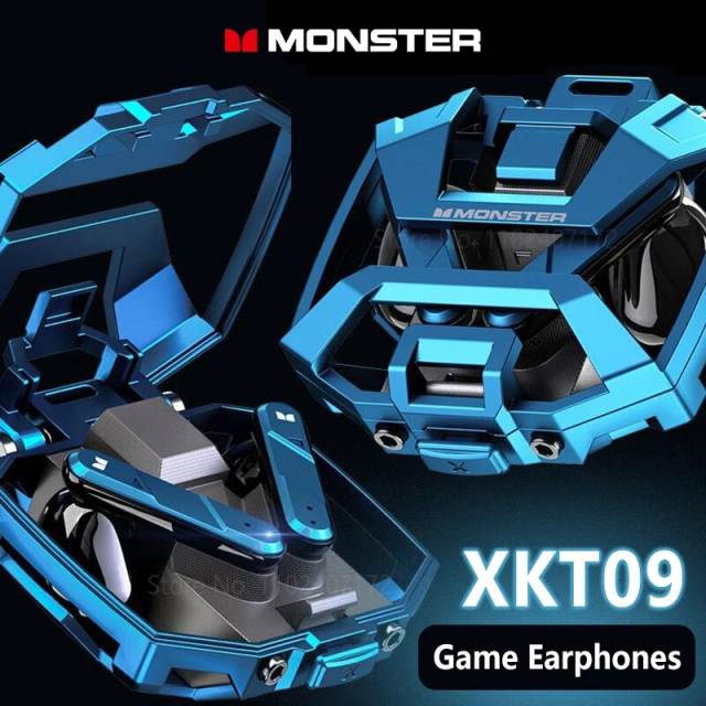 Monster XKT09 Wireless Bluetooth 5.2 Earphones TWS Gaming Earbuds