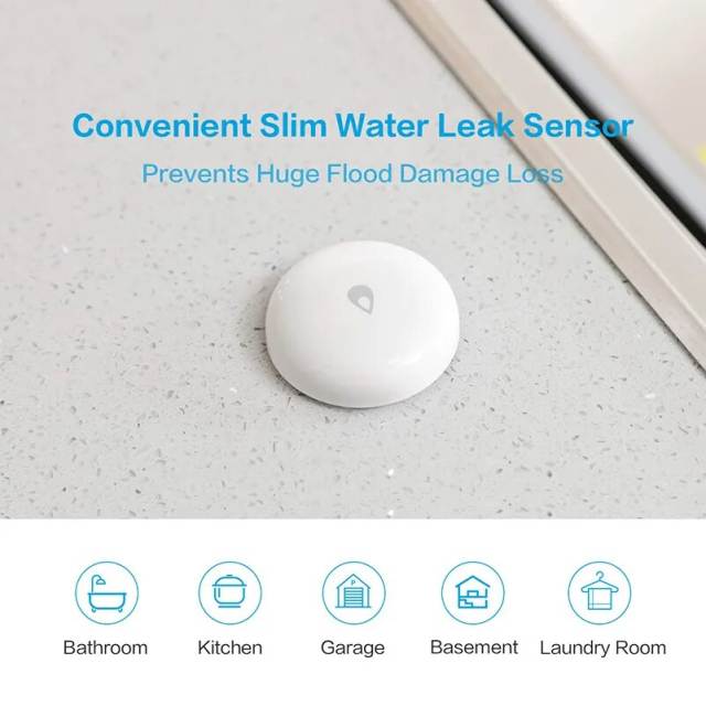 Aqara IP67 Water Immersing Sensor Zigbee Flood Water Leak Detector Alarm Security Soaking Sensor Waterproof