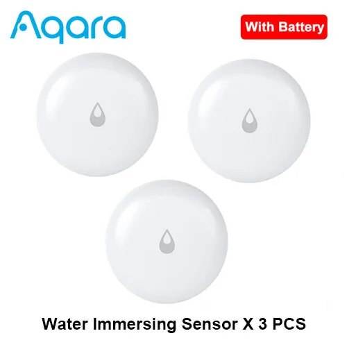 Aqara IP67 Water Immersing Sensor Zigbee Flood Water Leak Detector Alarm Security Soaking Sensor Waterproof