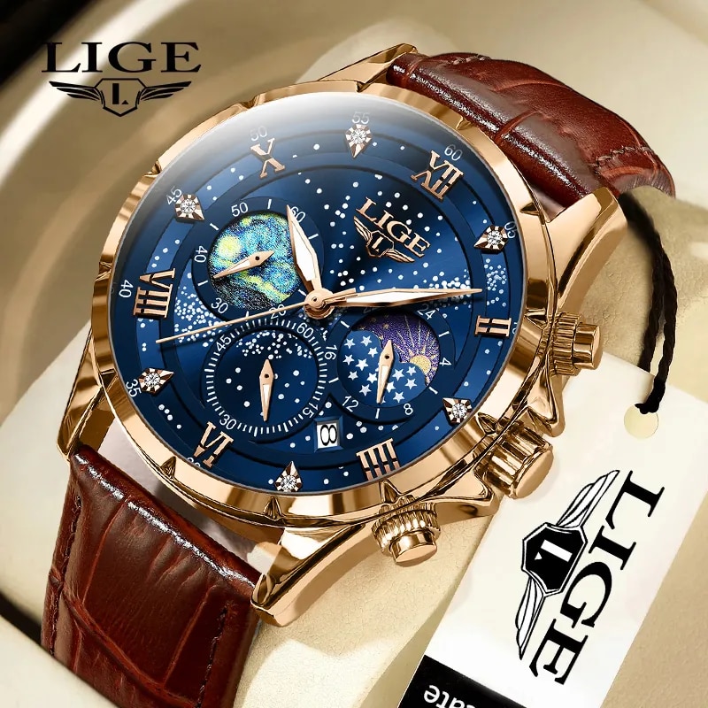 Mens watches lige best sale