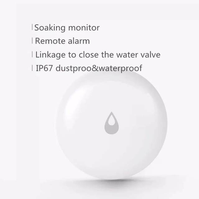 Aqara IP67 Water Immersing Sensor Zigbee Flood Water Leak Detector Alarm Security Soaking Sensor Waterproof