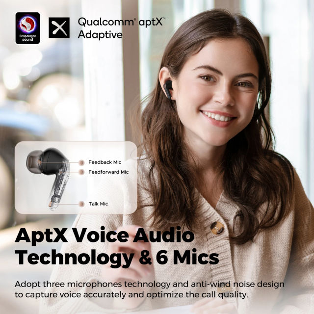 New SoundPEATS Air4 Pro ANC Bluetooth 5.3 Wireless Earbuds with Lossless Sound & AptX Voice
